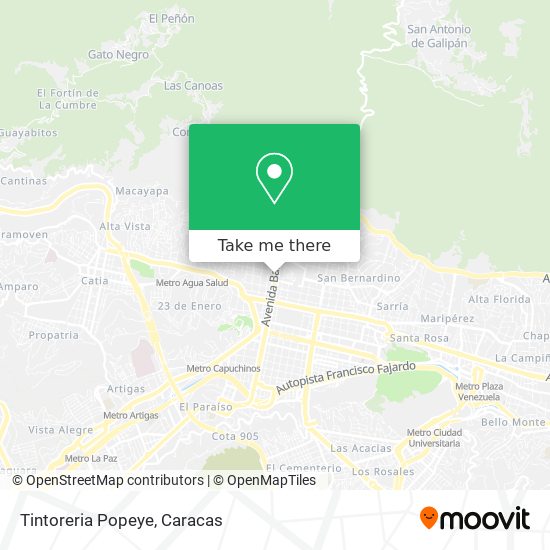 Tintoreria Popeye map