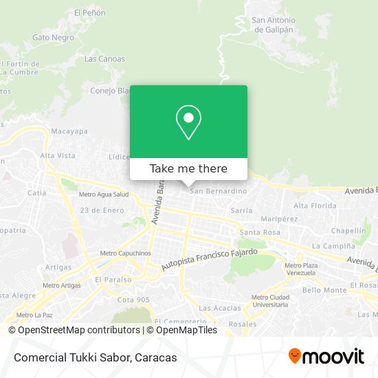 Comercial Tukki Sabor map