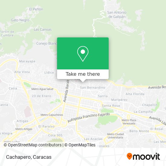 Cachapero map