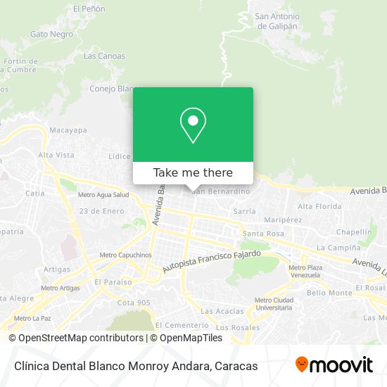 Clínica Dental Blanco Monroy Andara map