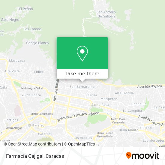 Farmacia Cajigal map