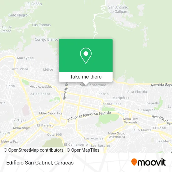 Mapa de Edificio San Gabriel