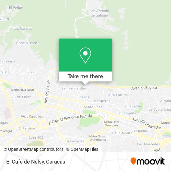 El Cafe de Nelsy map