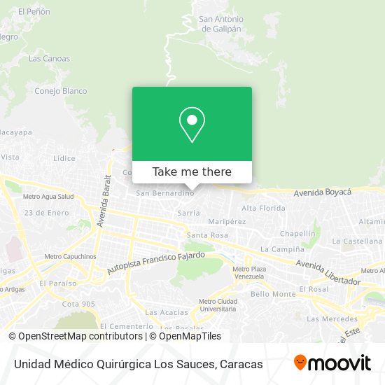 Unidad Médico Quirúrgica Los Sauces map