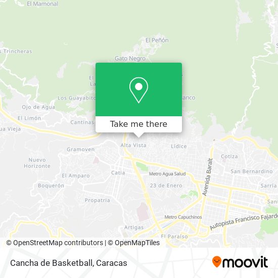 Cancha de Basketball map
