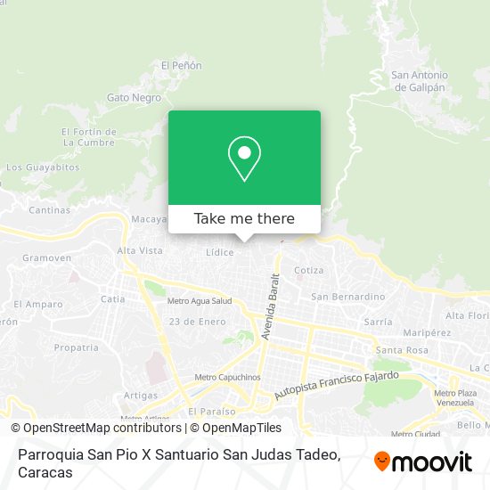 Parroquia San Pio X Santuario San Judas Tadeo map