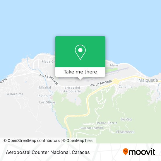 Aeropostal Counter Nacional map
