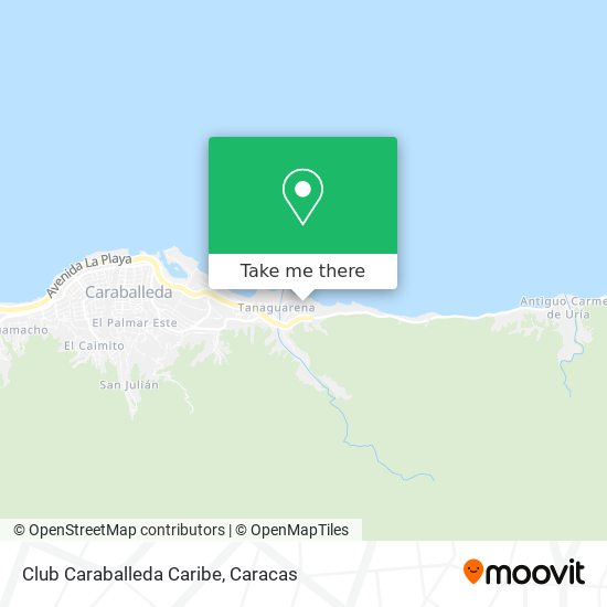 Club Caraballeda Caribe map