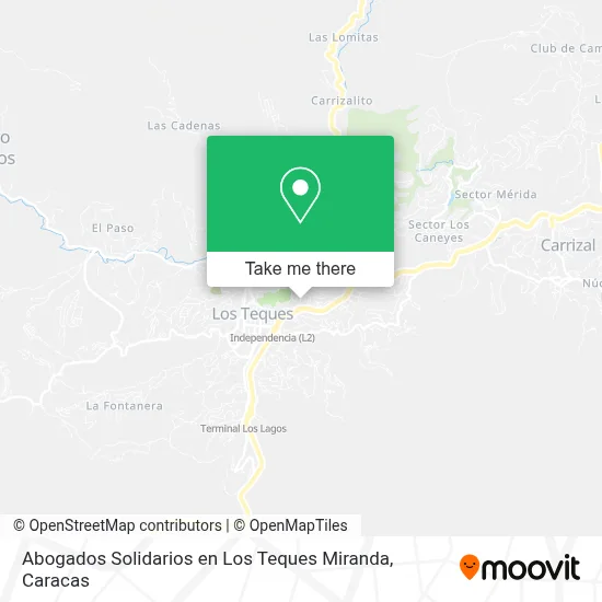Abogados Solidarios en Los Teques Miranda map