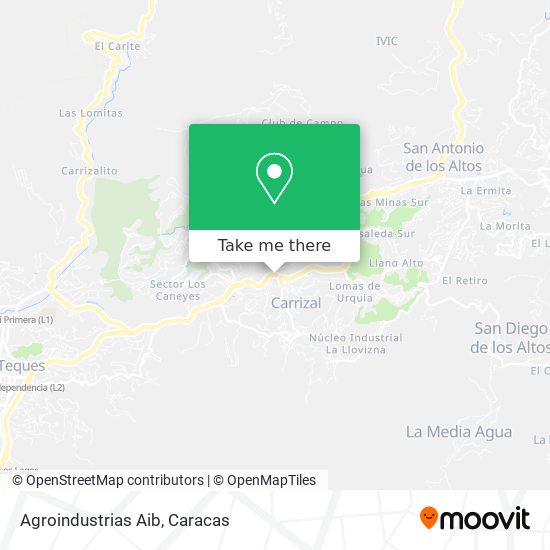 Agroindustrias Aib map
