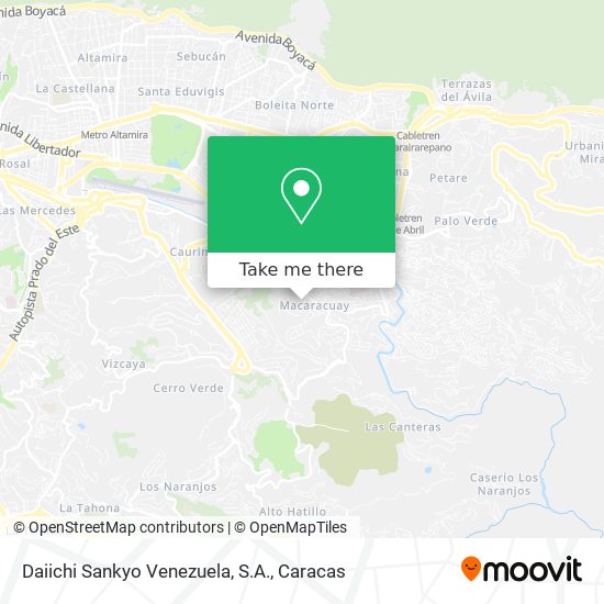 Daiichi Sankyo Venezuela, S.A. map