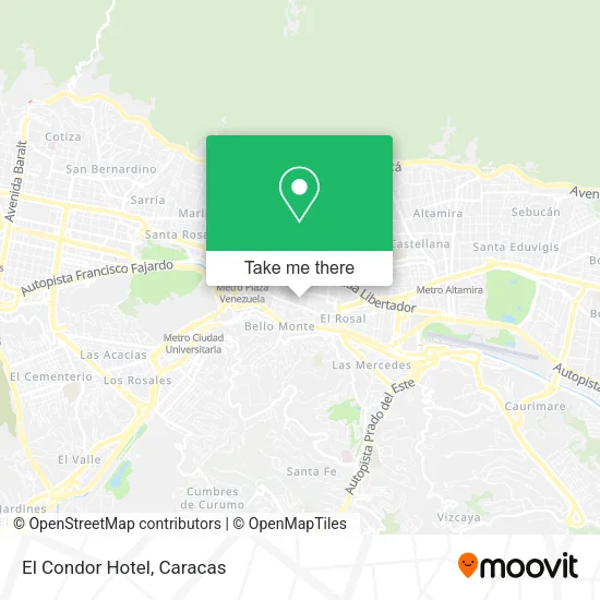 Mapa de El Condor Hotel