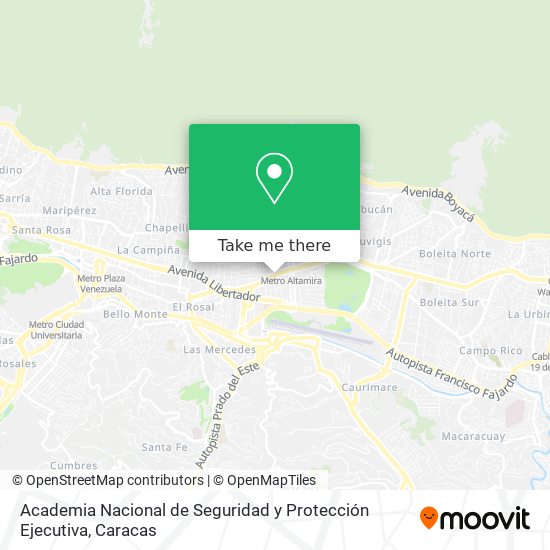 Academia Nacional de Seguridad y Protección Ejecutiva map