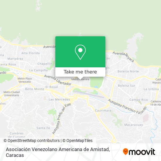 Asociación Venezolano Americana de Amistad map