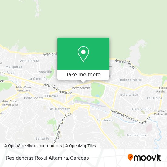 Residencias Roxul Altamira map