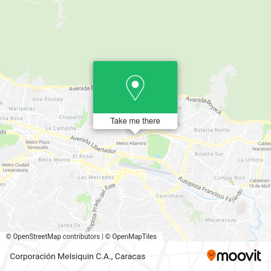 Corporación Melsiquin C.A. map