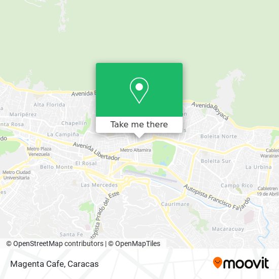 Magenta Cafe map