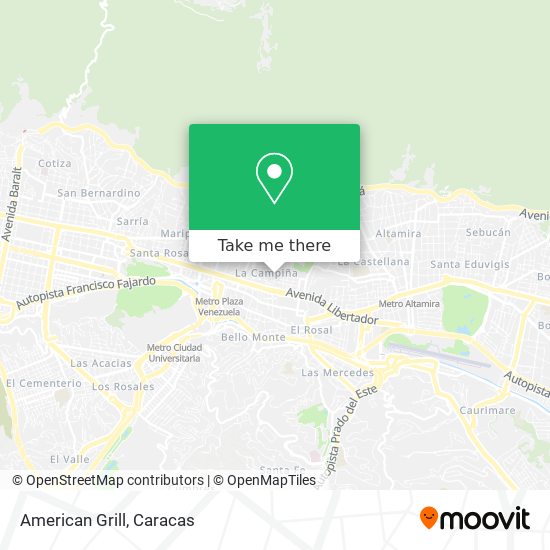 Mapa de American Grill