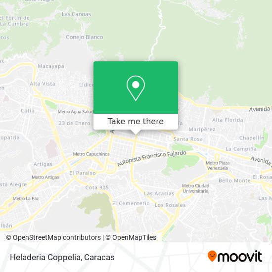 Mapa de Heladeria Coppelia