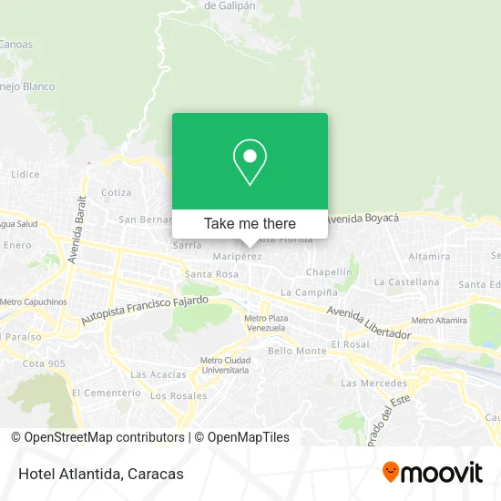 Mapa de Hotel Atlantida