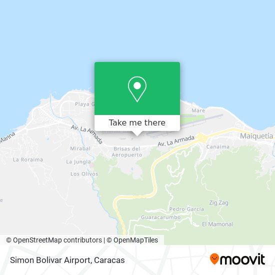 Simon Bolivar Airport map