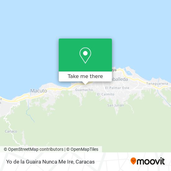 Mapa de Yo de la Guaira Nunca Me Ire