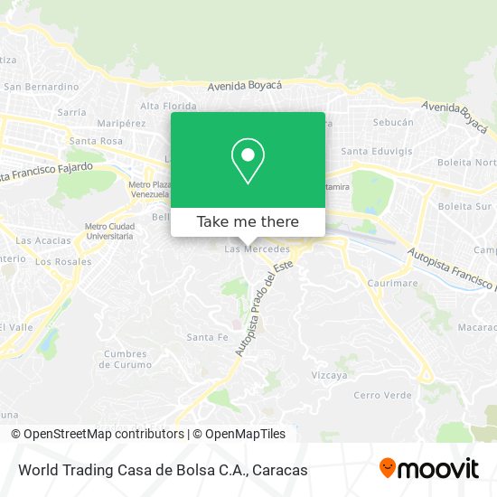 World Trading Casa de Bolsa C.A. map