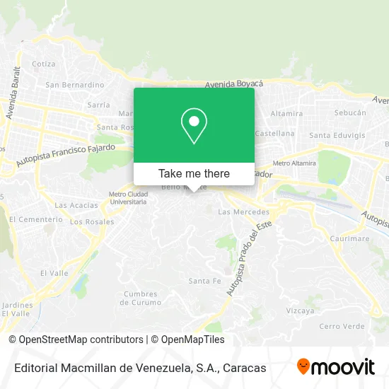 Mapa de Editorial Macmillan de Venezuela, S.A.