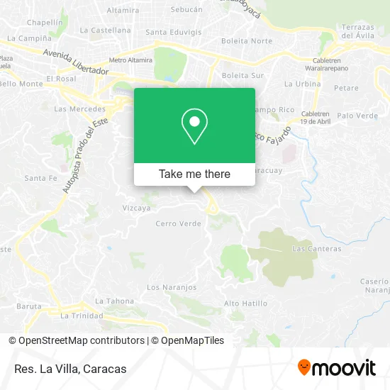 Res. La Villa map