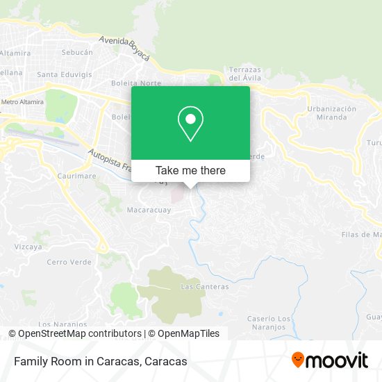 Family Room in Caracas map