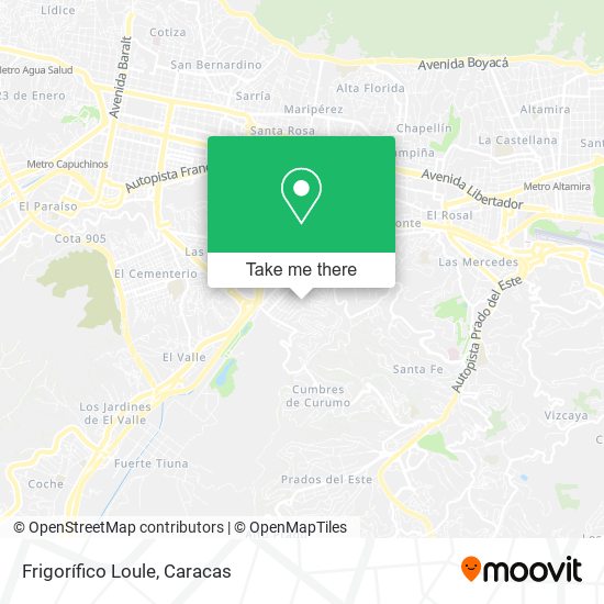 Frigorífico Loule map