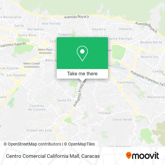 Centro Comercial California Mall map