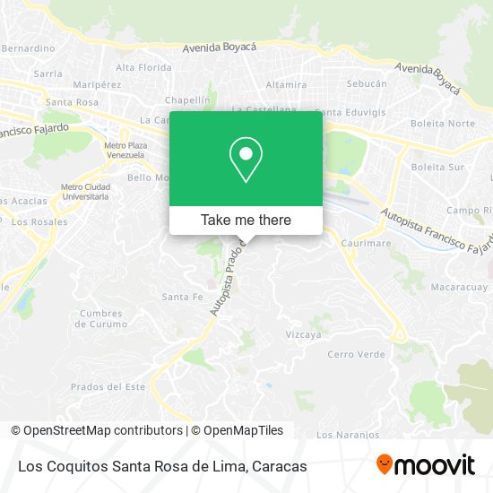 Los Coquitos Santa Rosa de Lima map