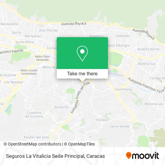 Mapa de Seguros La Vitalicia Sede Principal