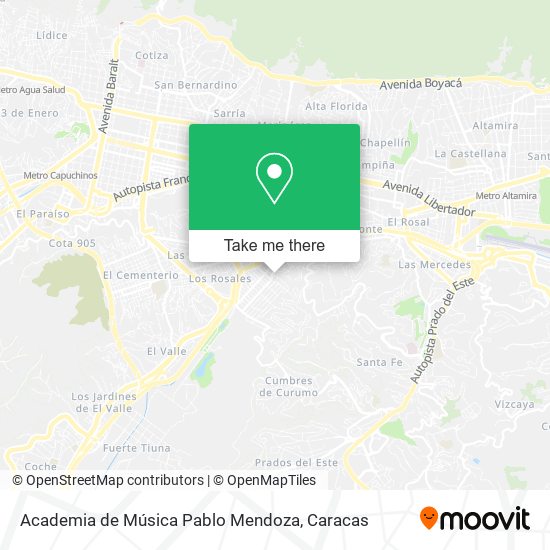 Academia de Música Pablo Mendoza map