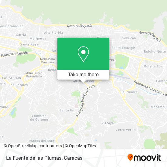 La Fuente de las Plumas map