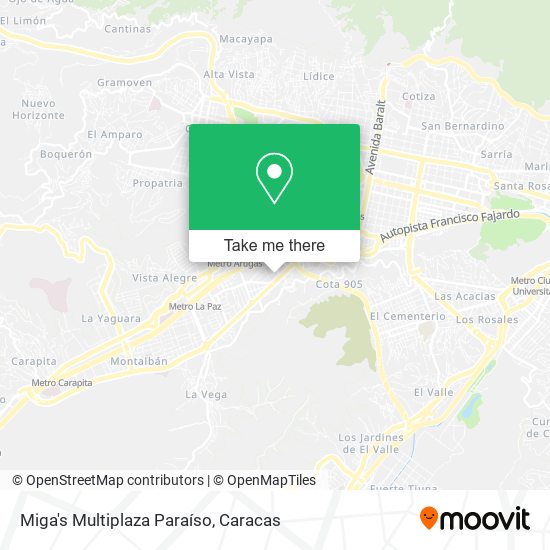 Miga's Multiplaza Paraíso map
