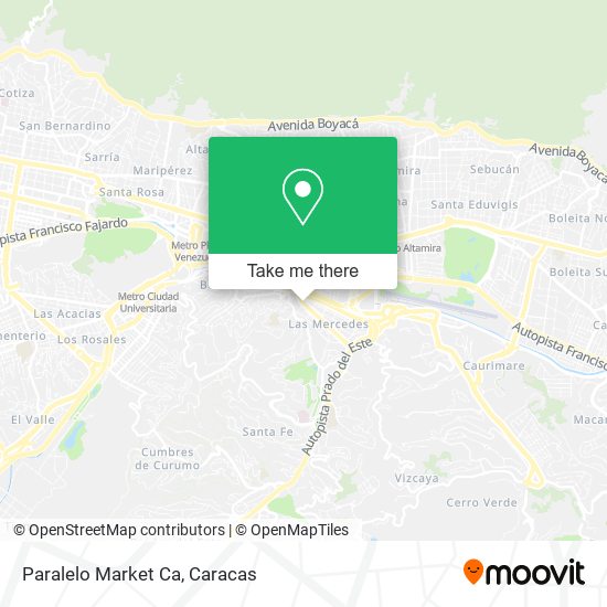 Paralelo Market Ca map