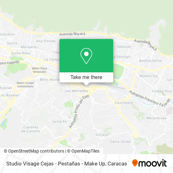 Studio Visage Cejas - Pestañas - Make Up map