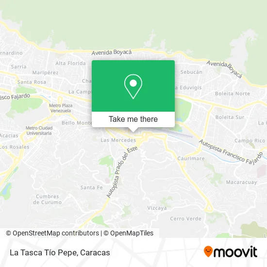 Mapa de La Tasca Tío Pepe