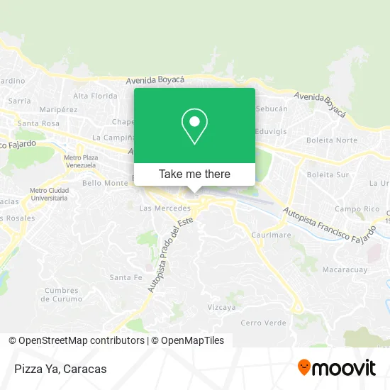 Pizza Ya map