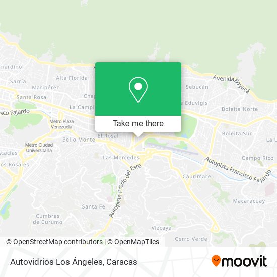 Autovidrios Los Ángeles map