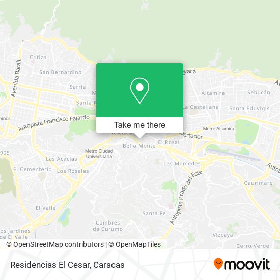 Residencias El Cesar map