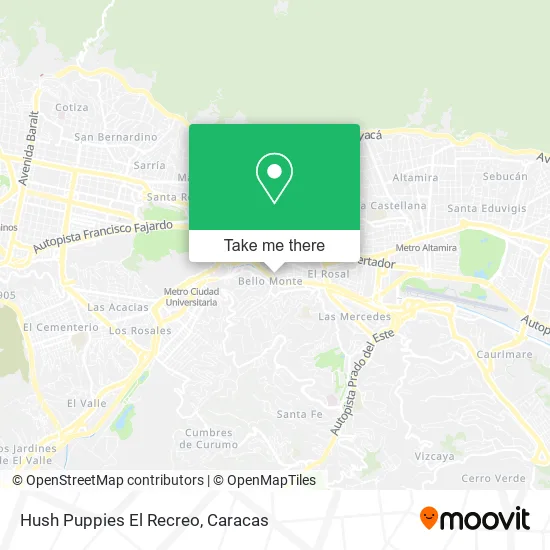 Hush Puppies El Recreo map