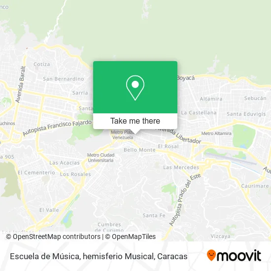 Mapa de Escuela de Música, hemisferio Musical