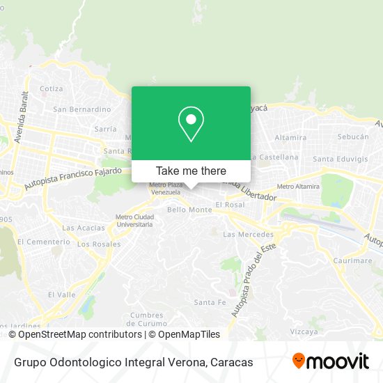 Grupo Odontologico Integral Verona map