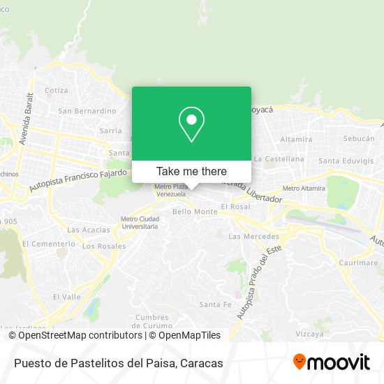 Puesto de Pastelitos del Paisa map