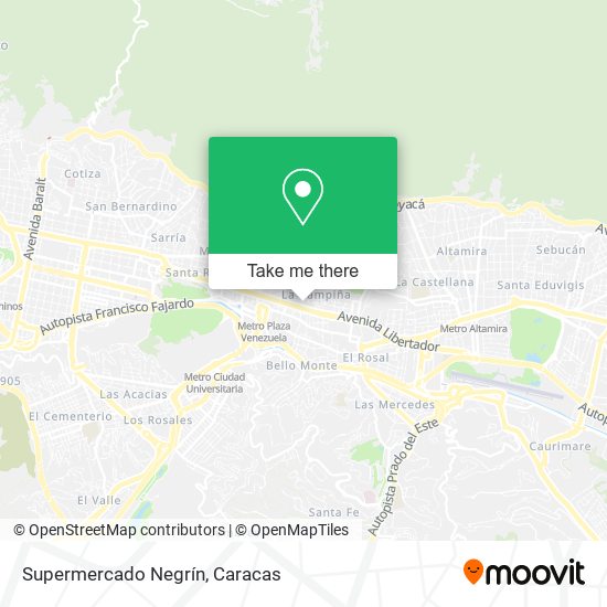 Mapa de Supermercado Negrín