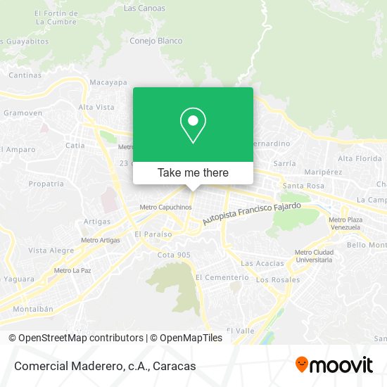 Comercial Maderero, c.A. map