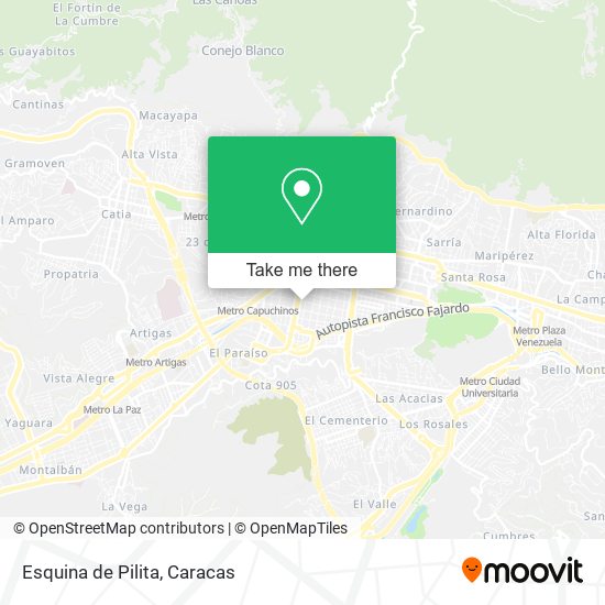 Esquina de Pilita map